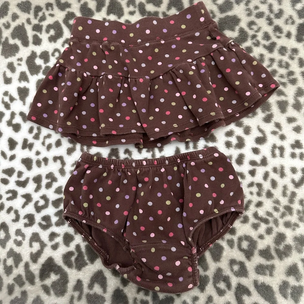 babyGap Brannan’s Favorite Polka Dot Skirt in Brown Size Infant 12-18 months